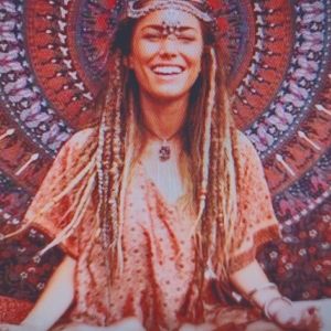 NWOT BO HO WALL ART, TABLE CLOTH, BED THROW, MULTI